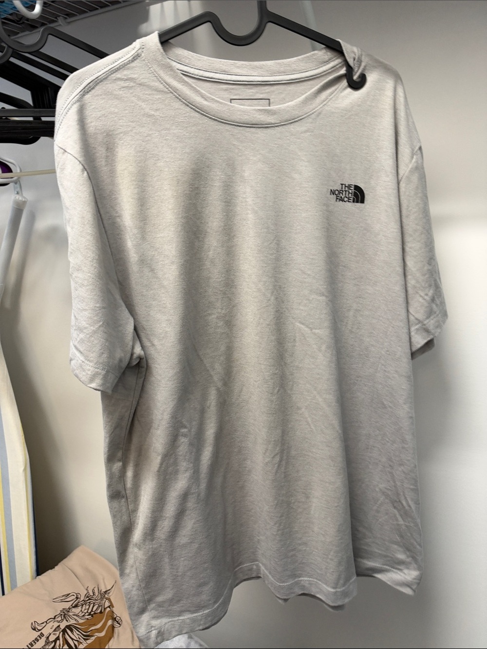 North Face Men’s Tri-Blend Short-Sleeve Tee in Gray